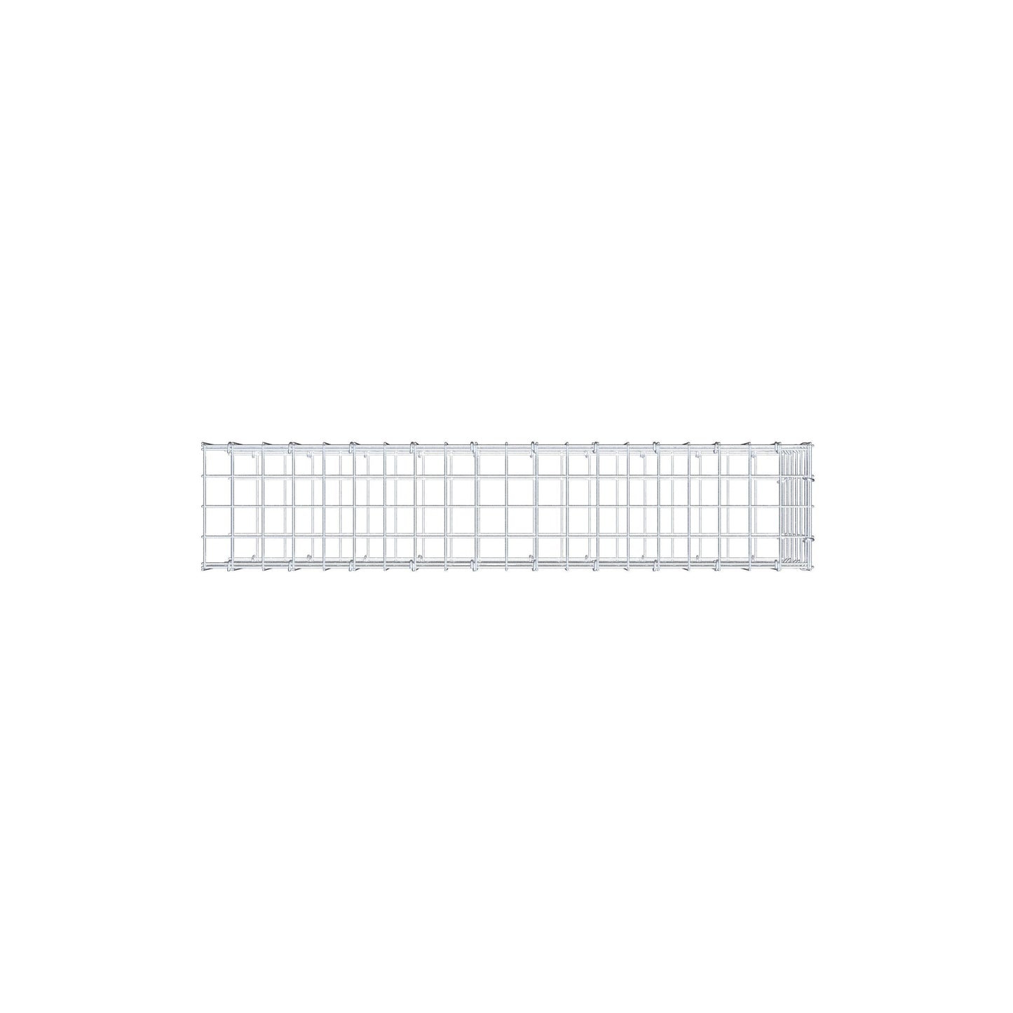 Gabbione aggiuntivo tipo 2 100 cm x 30 cm x 20 cm (L x A x P), maglia 5 cm x 5 cm, anello a C