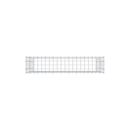 Mounted gabion type 3 100 cm x 80 cm x 20 cm (L x H x D), mesh size 5 cm x 10 cm, C-ring