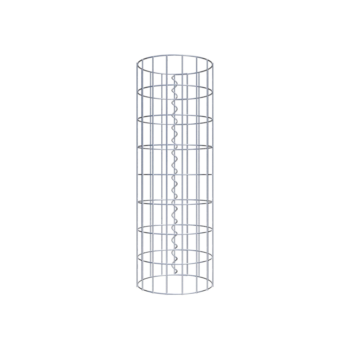 Colonne de gabion ronde 27 cm de diamètre, 80 cm de hauteur, maille 5 cm x 10 cm