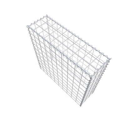Gabion rapporté type 3 100 cm x 100 cm x 30 cm (L x H x P), mailles 10 cm x 10 cm, spirale