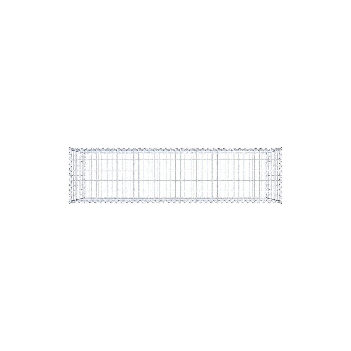 Gabion 200 cm x 100 cm x 50 cm (L x H x P), mailles 5 cm x 10 cm, spirale