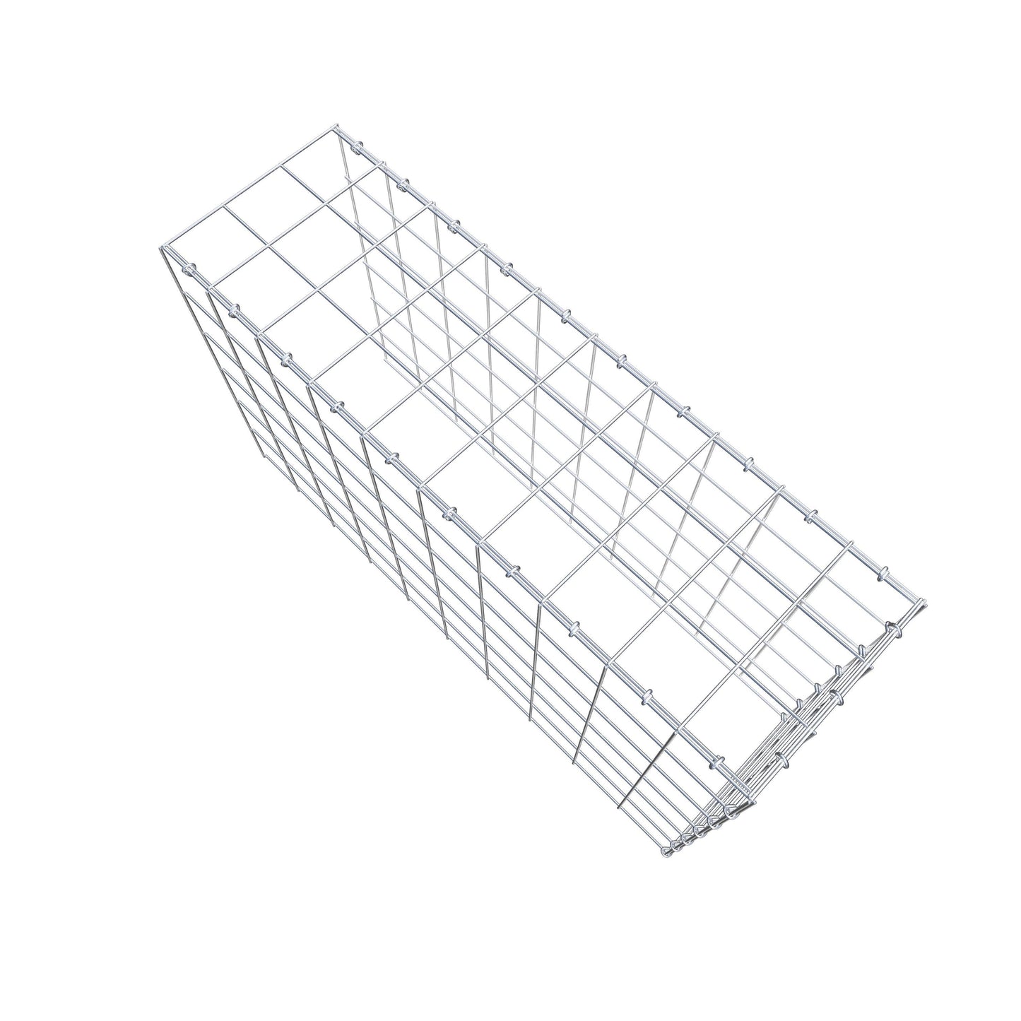 Gabbione aggiuntivo tipo 4 100 cm x 60 cm x 30 cm (L x H x P), maglia 10 cm x 10 cm, anello a C