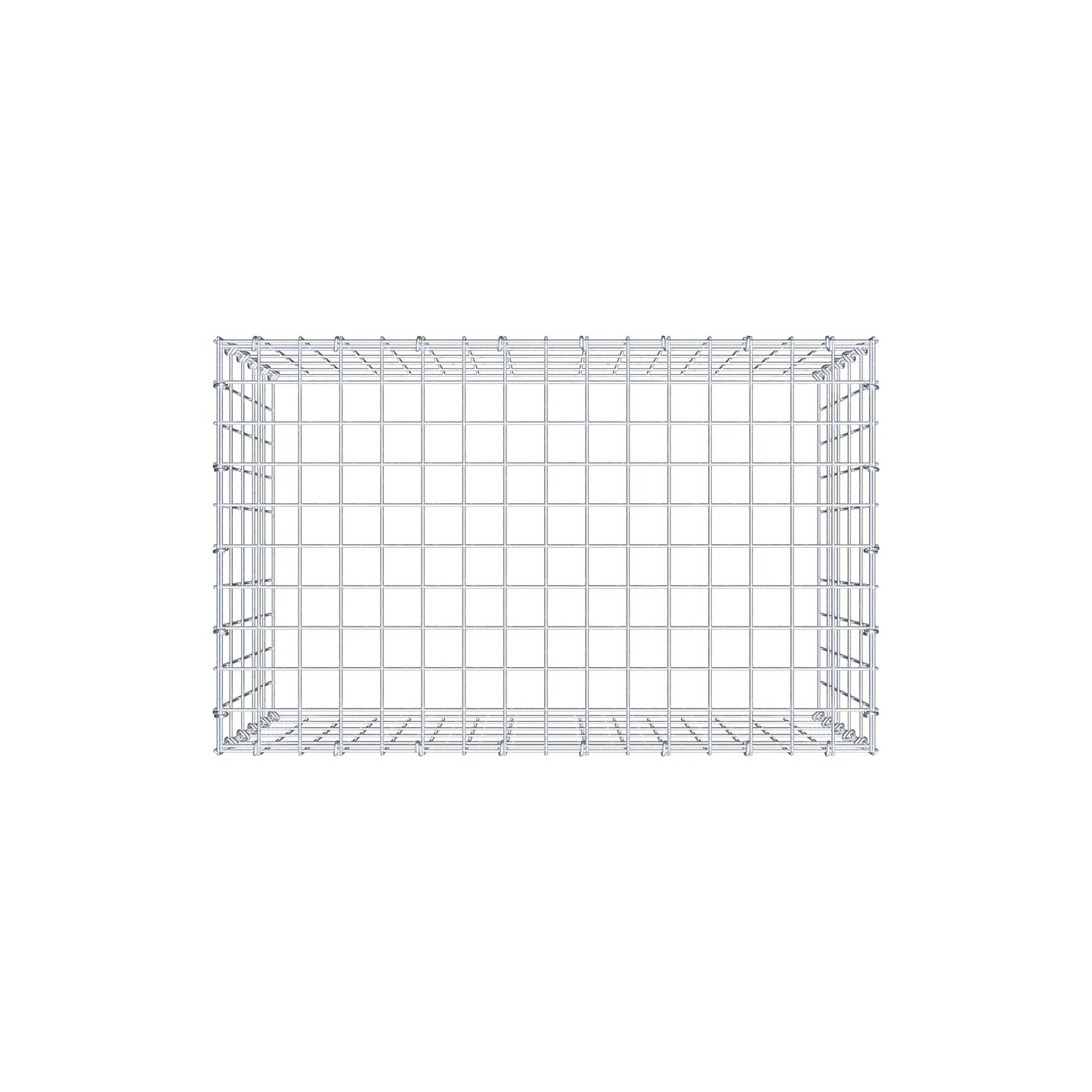 Fourche rapportée type 3 80 cm x 50 cm x 50 cm (L x H x P), mailles 5 cm x 10 cm, anneau C