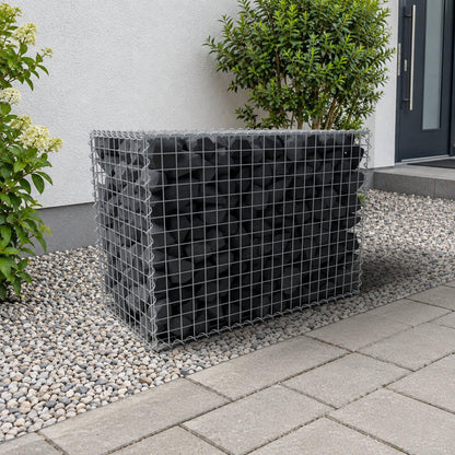 Gabbione 100 cm x 70 cm x 50 cm (L x H x P), maglia 5 cm x 5 cm, spirale