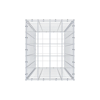 Gabion 100 cm x 40 cm x 50 cm (L x H x P), mailles 10 cm x 10 cm, anneau en C