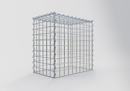 Gabion rapporté type 3 50 cm x 50 cm x 30 cm (L x H x P), mailles 5 cm x 5 cm, spirale