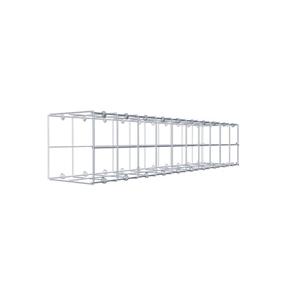 Fästbar gabion typ 2 100 cm x 20 cm x 20 cm (L x H x D), maskstorlek 10 cm x 10 cm, C-ring