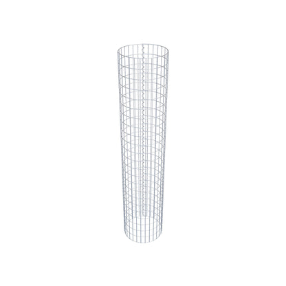 Colonne de gabion ronde 47 cm de diamètre, 230 cm de hauteur, mailles 5 cm x 10 cm