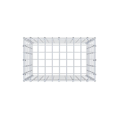Monteret gabion type 3 50 cm x 50 cm x 30 cm (L x H x D), maskestørrelse 5 cm x 10 cm, C-ring
