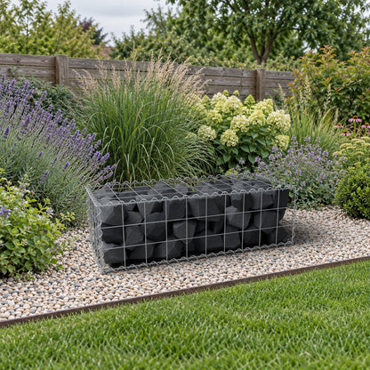 Gabion 100 cm x 30 cm x 40 cm (L x H x P), mailles 10 cm x 10 cm, spirale