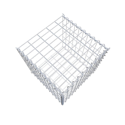 Gabion rapporté type 2 50 cm x 50 cm x 50 cm (L x H x P), mailles 5 cm x 10 cm, spirale