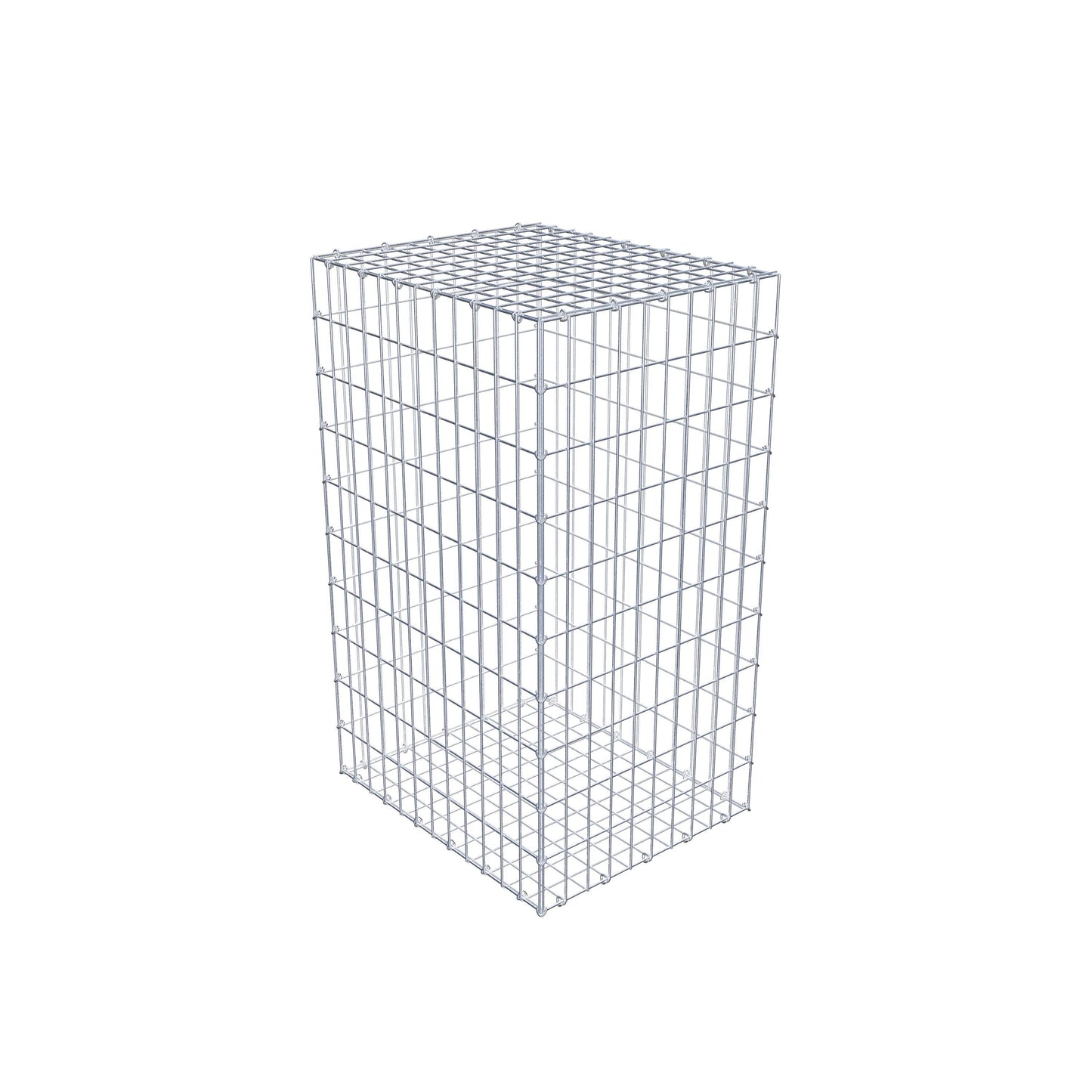 Gabion 100 cm x 60 cm x 50 cm (L x H x P), mailles 5 cm x 10 cm, anneau en C