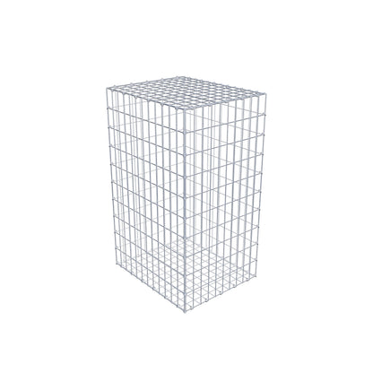 Gabion 100 cm x 60 cm x 50 cm (L x H x P), mailles 5 cm x 10 cm, anneau en C