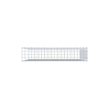 Type 2 oplegkorf 100 cm x 90 cm x 20 cm (L x H x D), maaswijdte 5 cm x 5 cm, C-ring