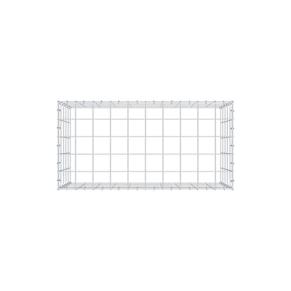 Monteret gabion type 3 100 cm x 50 cm x 50 cm (L x H x D), maskestørrelse 10 cm x 10 cm, C-ring