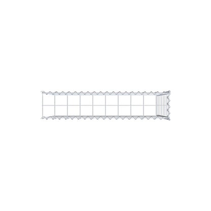 Gabion rapporté type 4 100 cm x 70 cm x 20 cm (L x H x P), mailles 10 cm x 10 cm, spirale