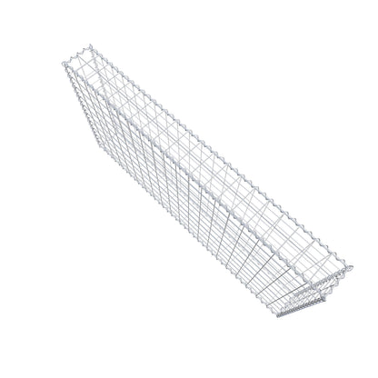 Gabion 200 cm x 100 cm x 20 cm (L x H x D), maskstorlek 10 cm x 10 cm, spiral