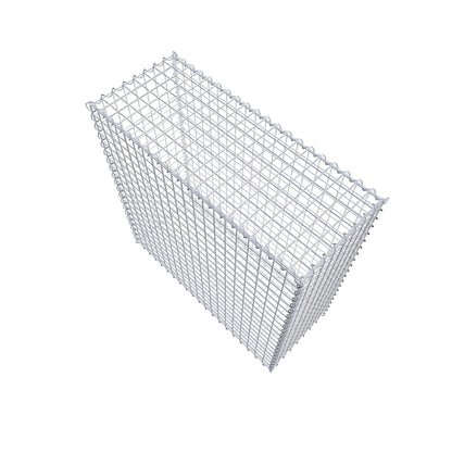 Gabião 100 cm x 100 cm x 40 cm (C x A x P), malhagem 5 cm x 5 cm, espiral