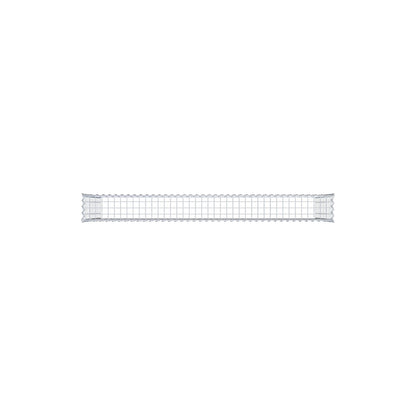 Gabion rapporté type 3 200 cm x 100 cm x 20 cm (L x H x P), mailles 5 cm x 10 cm, spirale