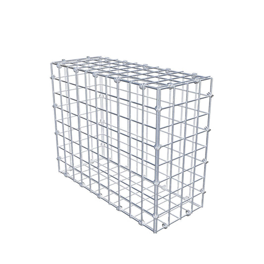 Gabbione 50 cm x 40 cm x 20 cm (L x H x P), maglia 5 x 5 cm, anello a spirale