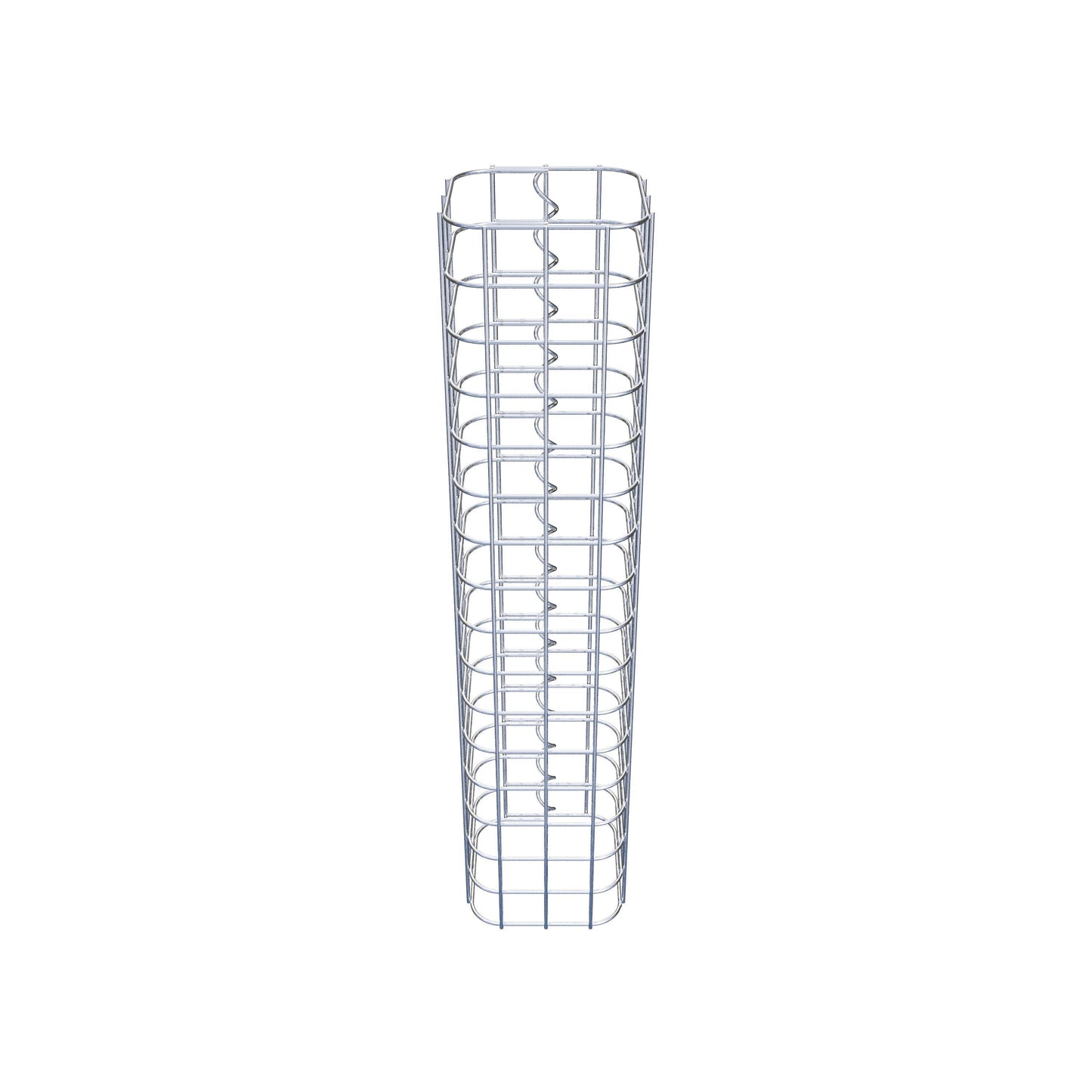 Coluna de gabião quadrada 17 cm x 17 cm, altura 80 cm, PM 5 cm x 5 cm