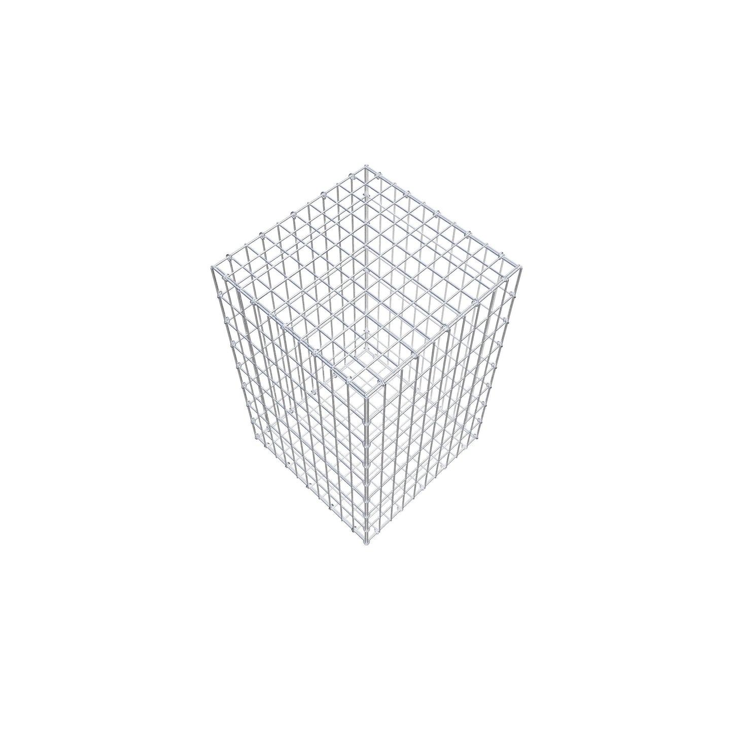 Gabion 80 cm x 50 cm x 50 cm (L x H x D), maskestørrelse 5 cm x 10 cm, C-ring