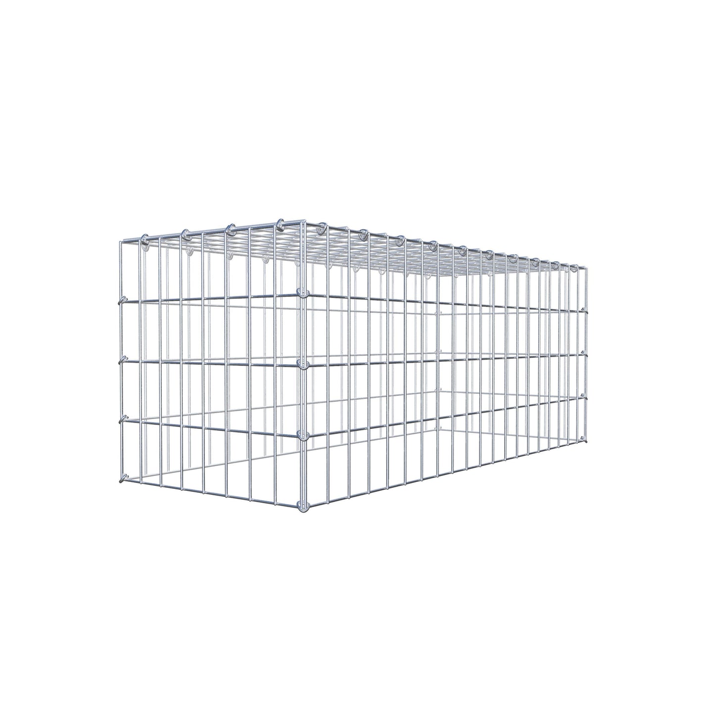 Gabbione aggiuntivo di tipo 3 100 cm x 40 cm x 40 cm (L x H x P), maglia 5 cm x 10 cm, anello a C
