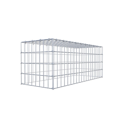 Gabbione aggiuntivo di tipo 3 100 cm x 40 cm x 40 cm (L x H x P), maglia 5 cm x 10 cm, anello a C