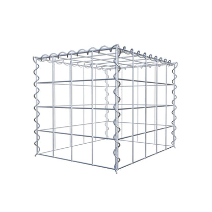 Add-on schanskorf type 3 50 cm x 40 cm x 40 cm (L x H x D), maaswijdte 10 cm x 10 cm, spiraal