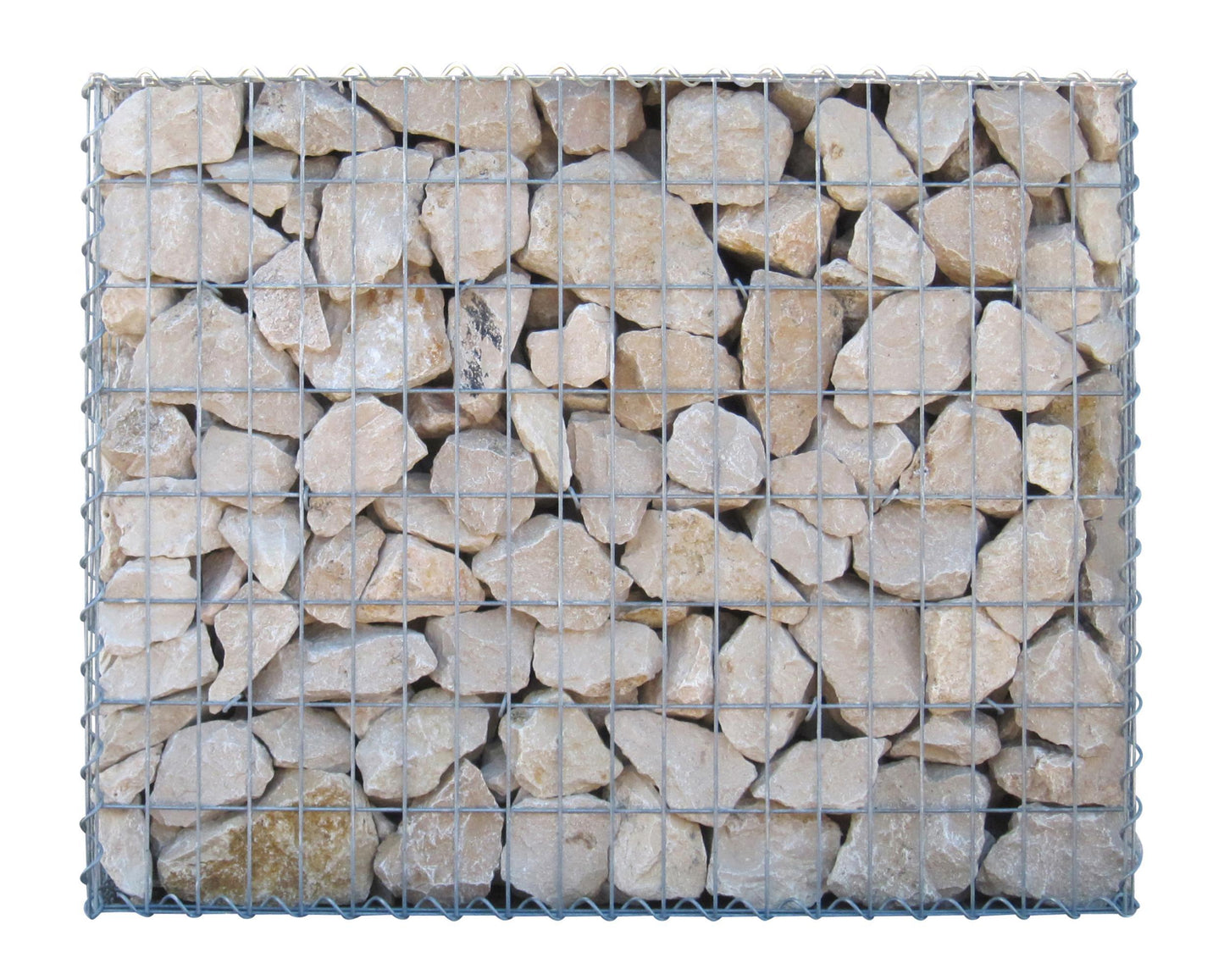 Conjunto de 2 gabiões 100 cm x 80 cm x 30 cm (C x A x P), malhagem 5 x 10 cm, espiral