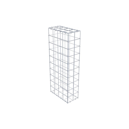 Gabion 100 cm x 40 cm x 20 cm (L x H x D), maskestørrelse 10 cm x 10 cm, C-ring