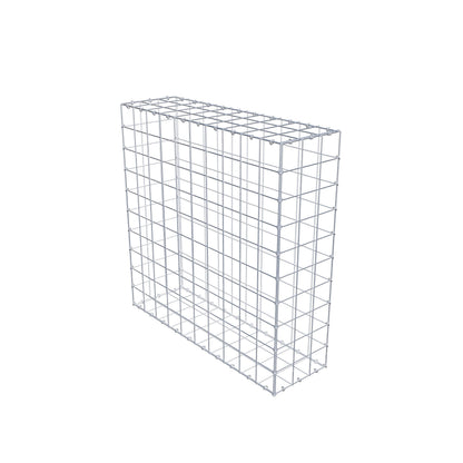 Gabião 100 cm x 100 cm x 30 cm (C x A x P), malhagem 10 cm x 10 cm, anel C
