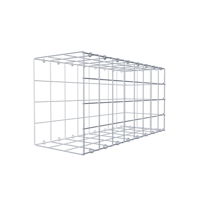 Monteret gabion type 2 80 cm x 40 cm x 30 cm (L x H x D), maskestørrelse 10 cm x 10 cm, C-ring