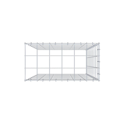 Gabbione aggiuntivo tipo 4 100 cm x 60 cm x 30 cm (L x H x P), maglia 10 cm x 10 cm, anello a C