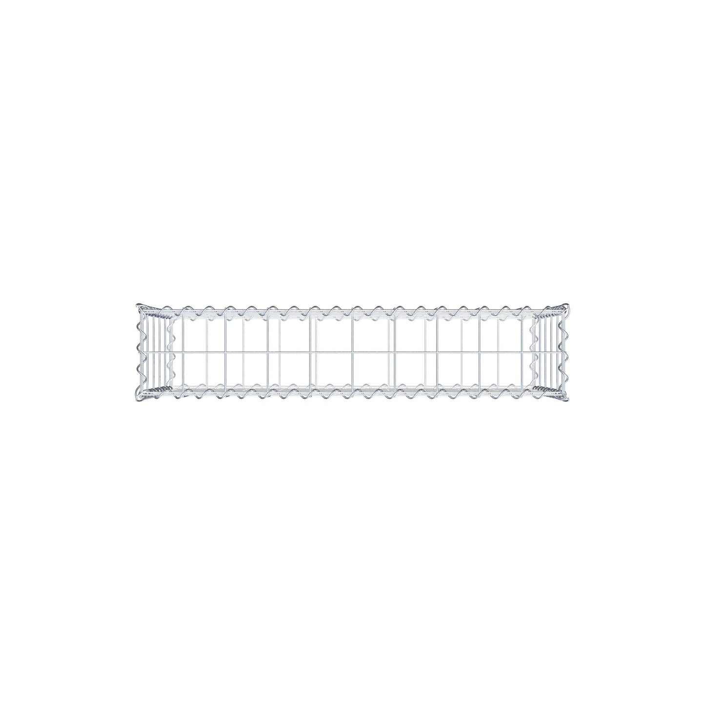 Gabion 100 cm x 50 cm x 20 cm (L x H x P), mailles 10 cm x 10 cm, spirale