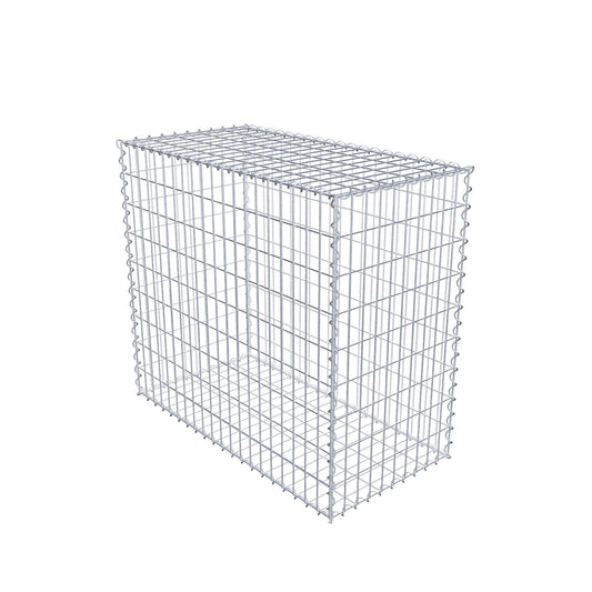 Gabião 100 cm x 90 cm x 50 cm (C x A x P), malhagem 5 cm x 10 cm, espiral