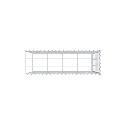 Gabion rapporté type 4 100 cm x 90 cm x 30 cm (L x H x P), mailles 10 cm x 10 cm, spirale