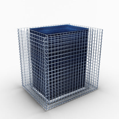 Højbed firkantet 100 cm x 80 cm x 100 cm (L x H x D), maskestørrelse 5 x 5 cm, vægtykkelse 10 cm