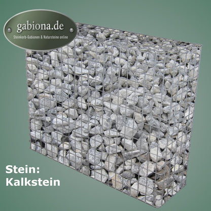 Gabion varmgalvaniseret 102 cm x 82 cm x 32 cm, maskestørrelse 5 cm x 5 cm, fuldsvejset