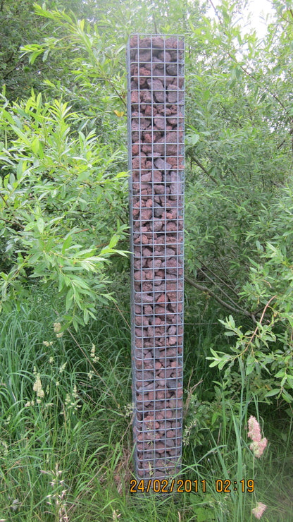 Colonne de gabion 27 x 27 cm MW 5 x 5 cm carré