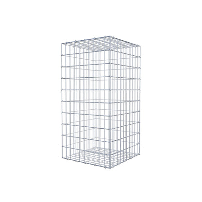 Gabion 100 cm x 50 cm x 50 cm (L x H x P), mailles 5 cm x 10 cm, anneau en C