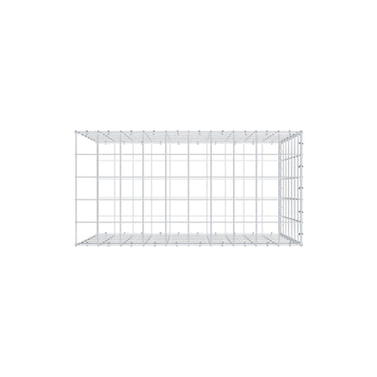 Typ 2 påbyggnadsgabion 100 cm x 70 cm x 50 cm (L x H x D), maskstorlek 10 cm x 10 cm, C-ring
