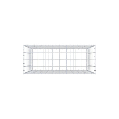 Gabion 100 cm x 100 cm x 40 cm (L x H x P), mailles 10 cm x 10 cm, anneau en C