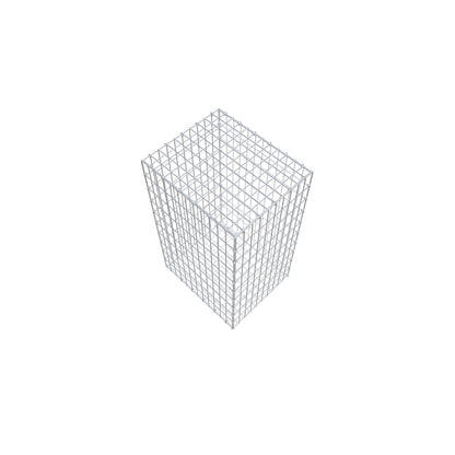 Gabion 100 cm x 60 cm x 50 cm (L x H x P), mailles 5 cm x 10 cm, anneau en C