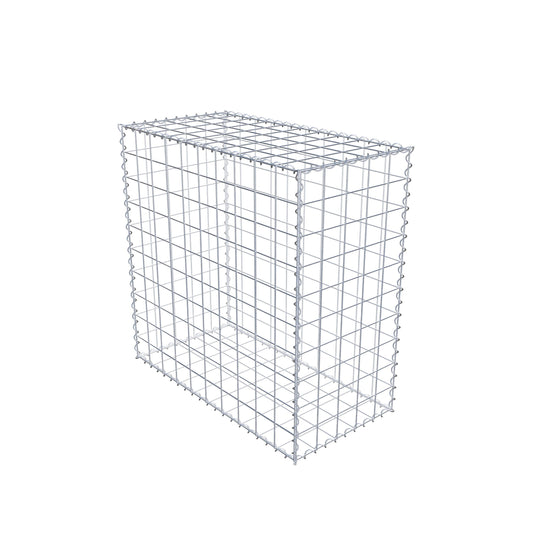 Juego de 2 gaviones de 100 cm x 100 cm x 50 cm (largo x alto x fondo), malla de 10 x 10 cm, en espiral