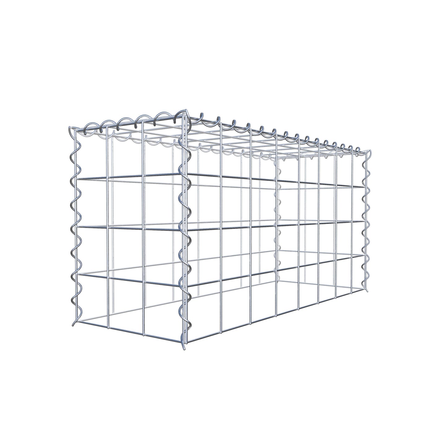 Gabion rapporté type 3 80 cm x 40 cm x 30 cm (L x H x P), mailles 10 cm x 10 cm, spirale