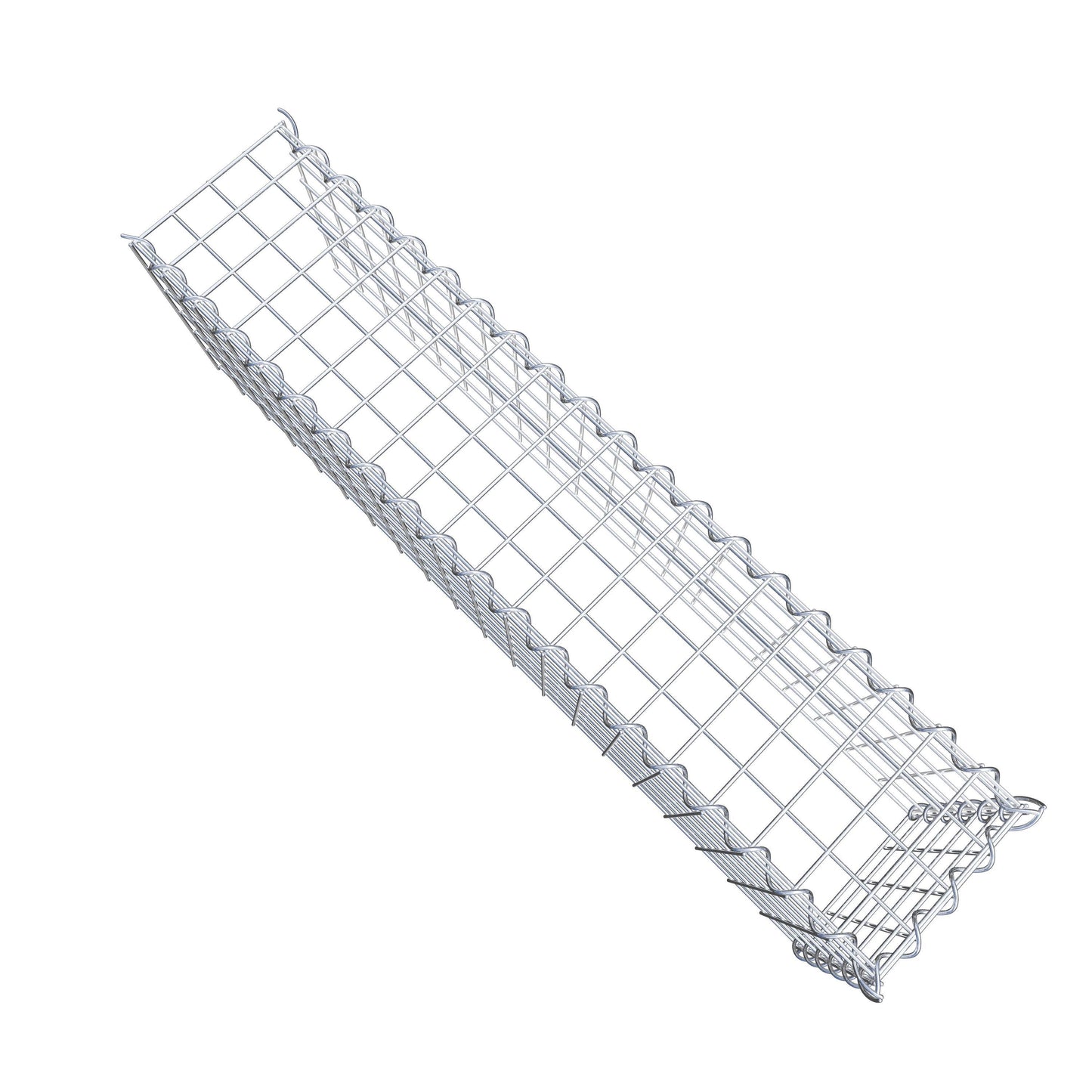 Gabion rapporté type 4 100 cm x 30 cm x 20 cm (L x H x P), mailles 5 cm x 5 cm, spirale