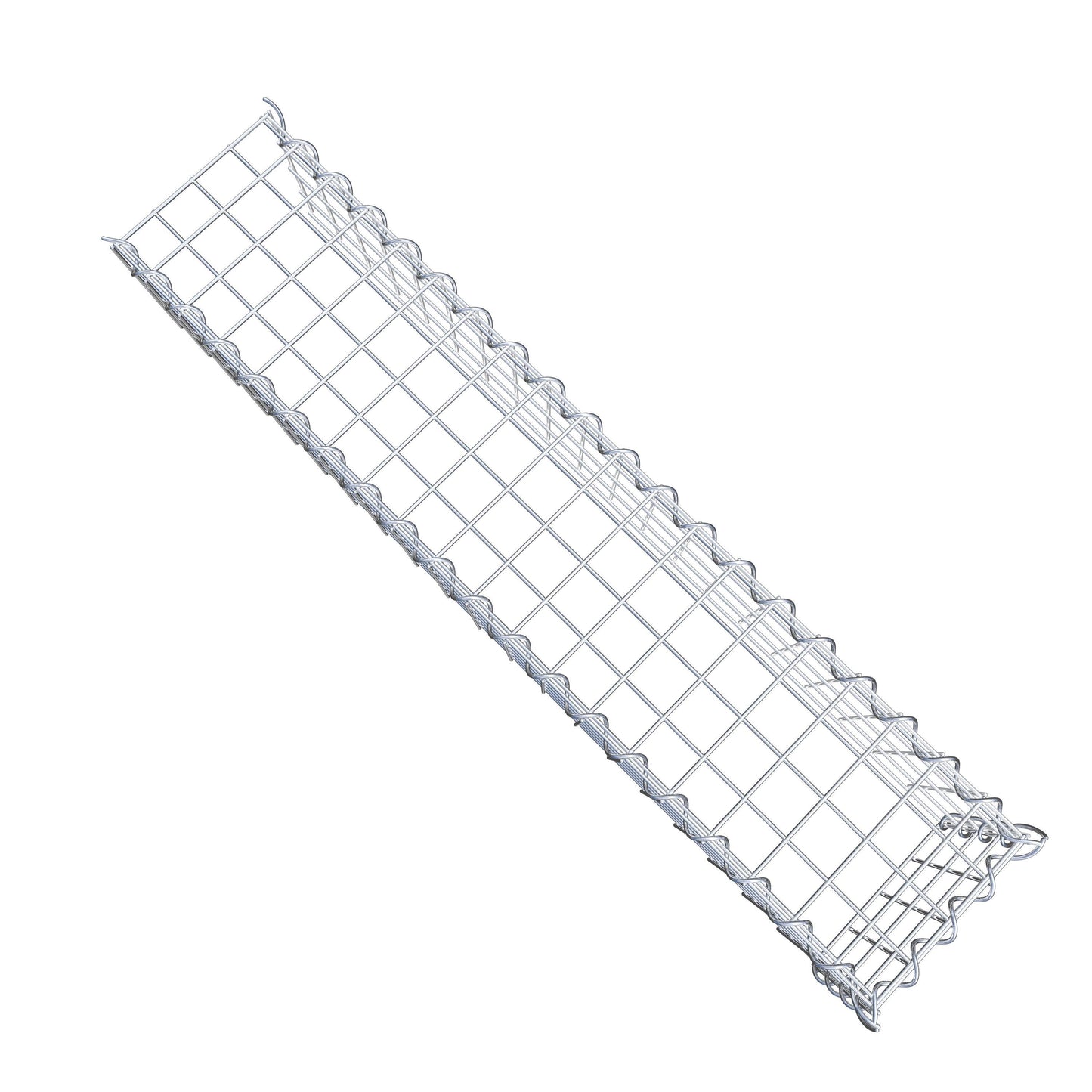 Gabion rapporté type 4 100 cm x 20 cm x 20 cm (L x H x P), mailles 5 cm x 5 cm, spirale