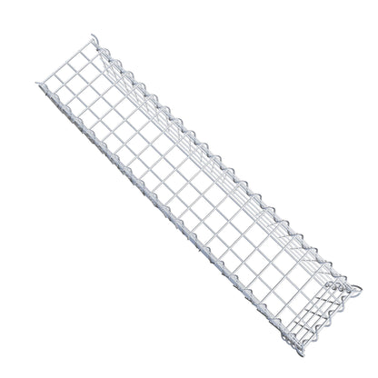 Gabion rapporté type 4 100 cm x 20 cm x 20 cm (L x H x P), mailles 5 cm x 5 cm, spirale