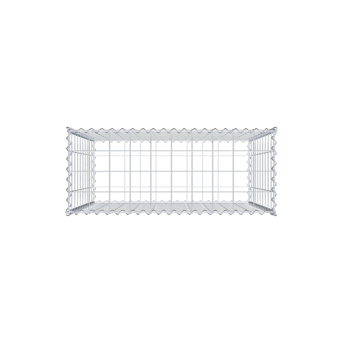 Gabion 100 cm x 100 cm x 40 cm (L x H x P), mailles 10 cm x 10 cm, spirale